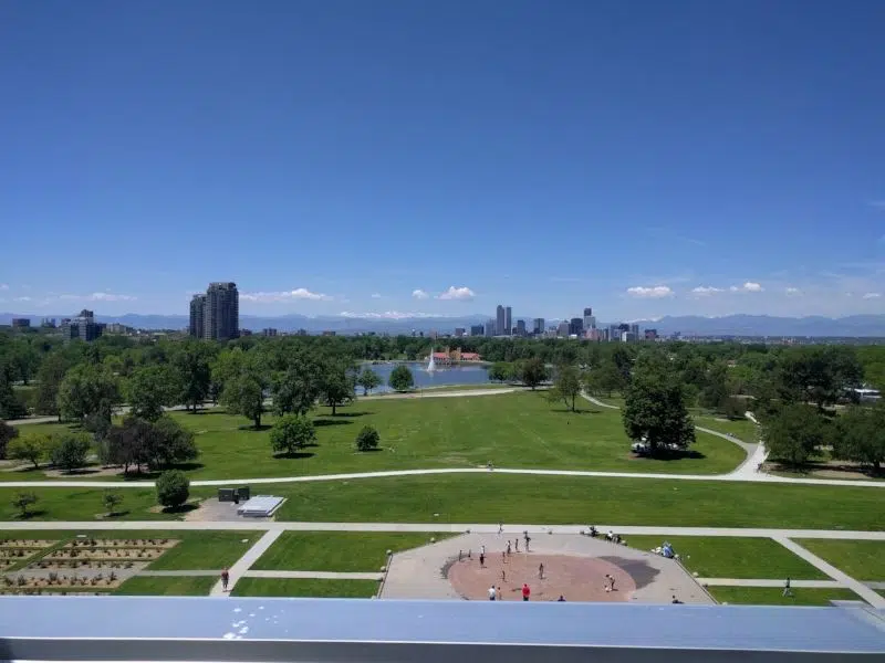 The view of downtown Denver from the Museum of Nature & Science