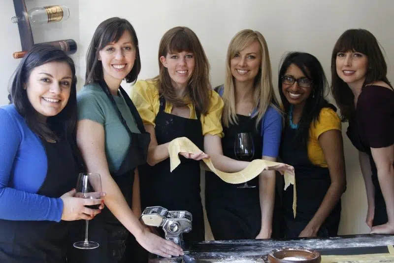 Guests in cooking class with tipsycooks