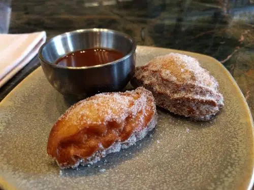 Churros with chocolate at Ultreia Denver