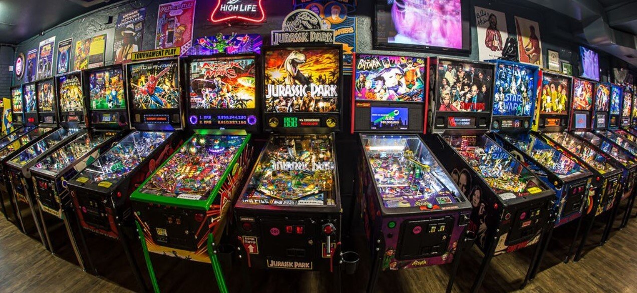 1UP Arcade Bar has a monthly pinball tournament