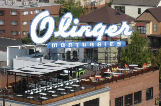 Linger rooftop bar in Denver