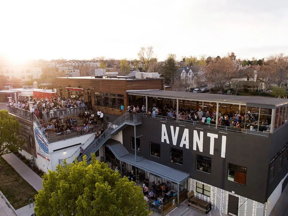 The Avanti rooftop restaurant in Denver