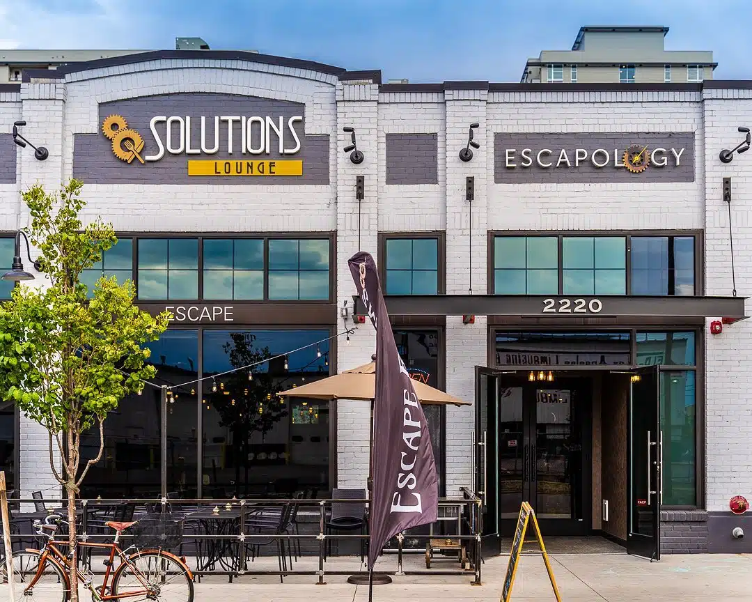 The exterior of Escapology, one of the best unique team outing ideas for Denver companies