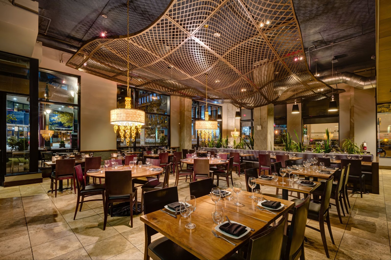 The interior of Asian-fusion restaurant ChoLon, one of the best lunch spots in Denver. 