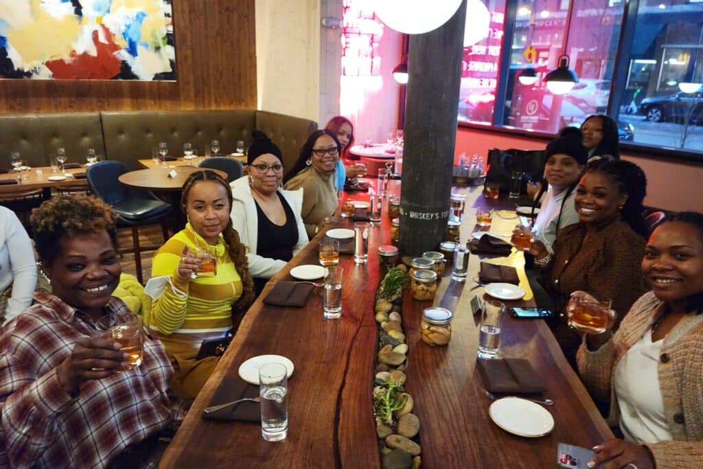 A group of women attending a Downtown Denver Food Tour by Delicious Denver Food Tours