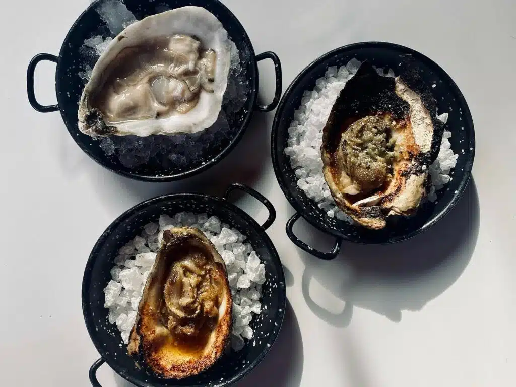 Oysters three ways, available at Fish N Beer