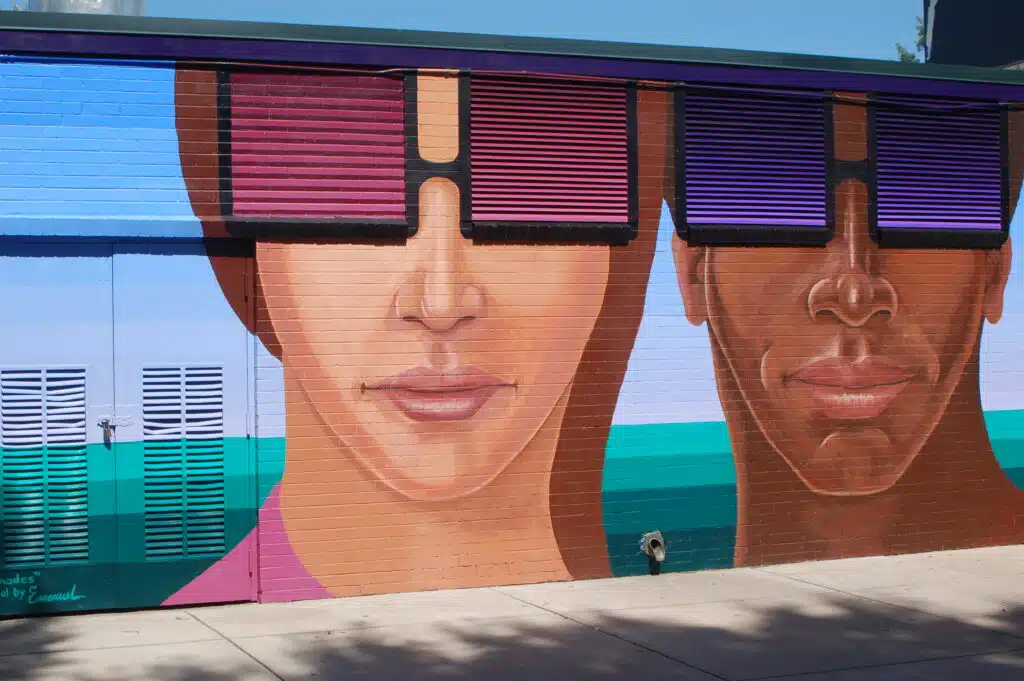 Eyes on the Park, a mural at Mestizo-Curtis Park