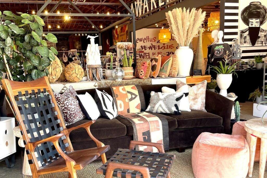 A collection of wares at Modern Nomad, one of the best things to do in RiNo