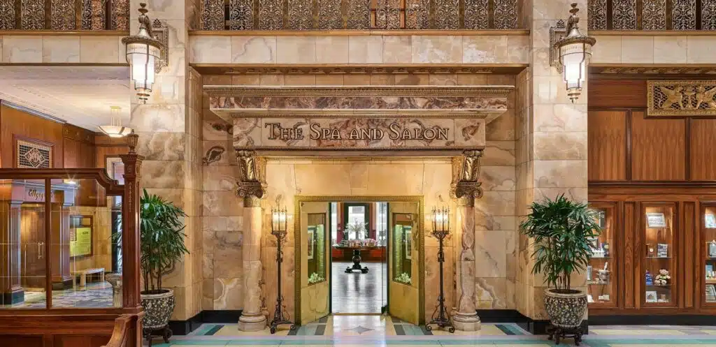 The spa and salon at The Brown Palace Hotel in Denver