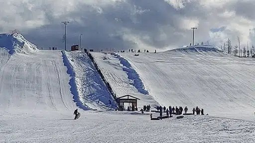 Ski hills at Colorado Adventure Park, one of the best things to do in Denver in winter