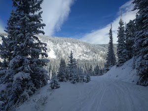 Colorado Mountains in snow