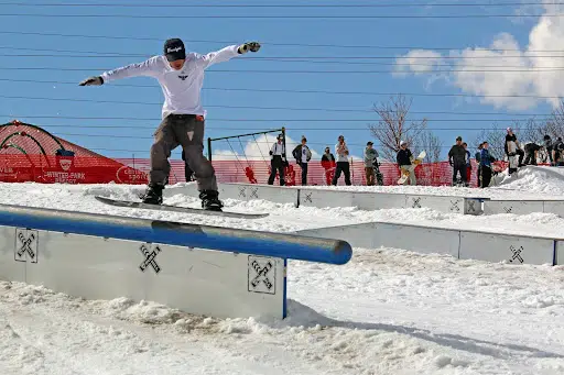 Visiting Denver, Colorado? Things to do in winter abound, including snowboarding at Ruby Hill Rail Yard