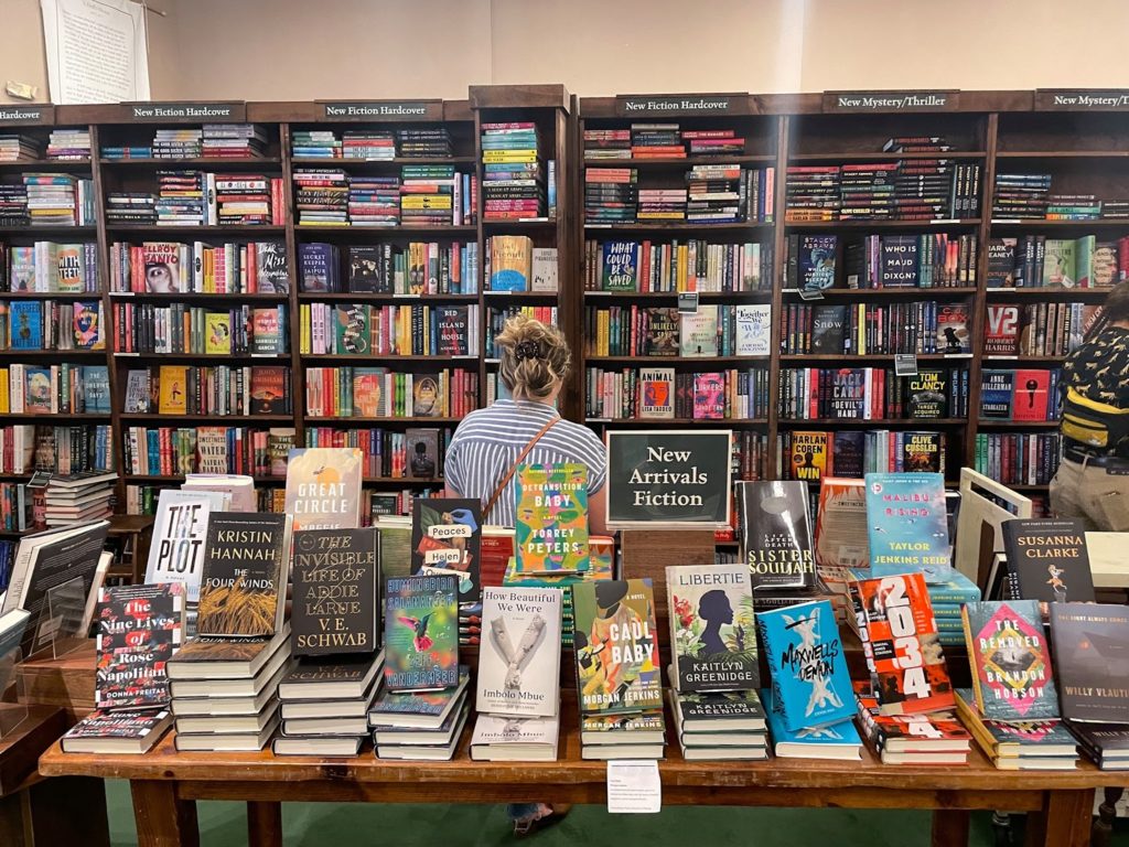 Stacks and shelves of books at Tattered Cover Bookstore