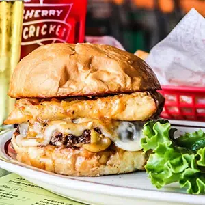 Cherry Cricket Cheeseburger