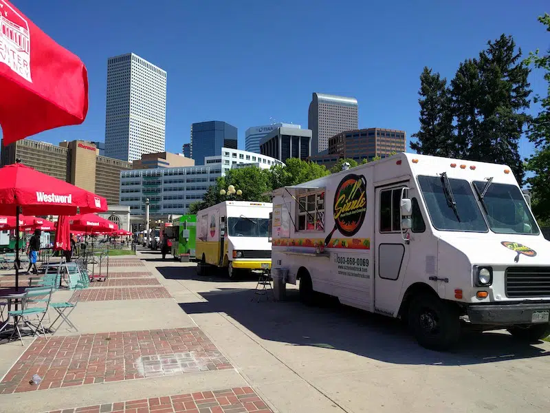 Lunch at Denver food trucks