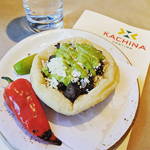 Denver Kachina Cantina Carne Asada Taco on Native American Fry Bread