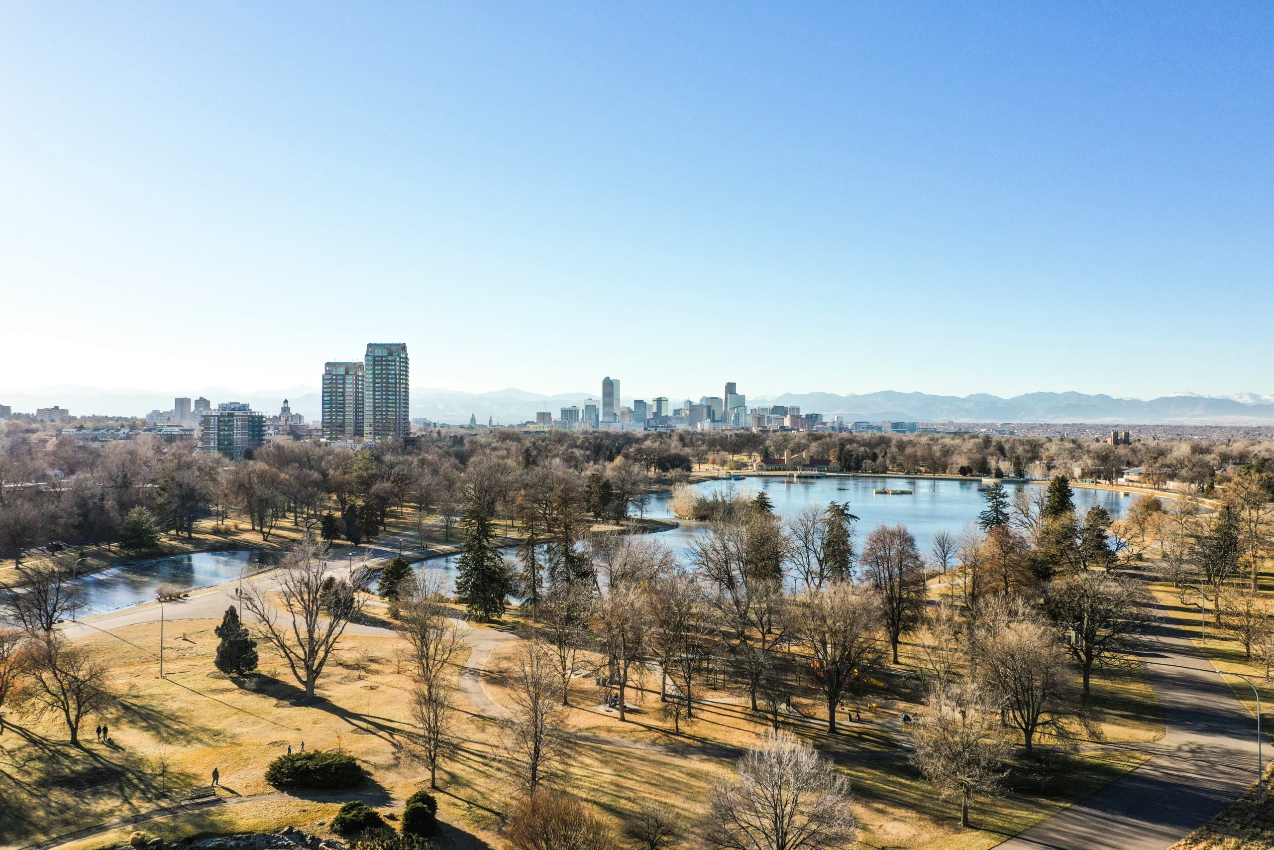 Denver City Park West looking Downtown