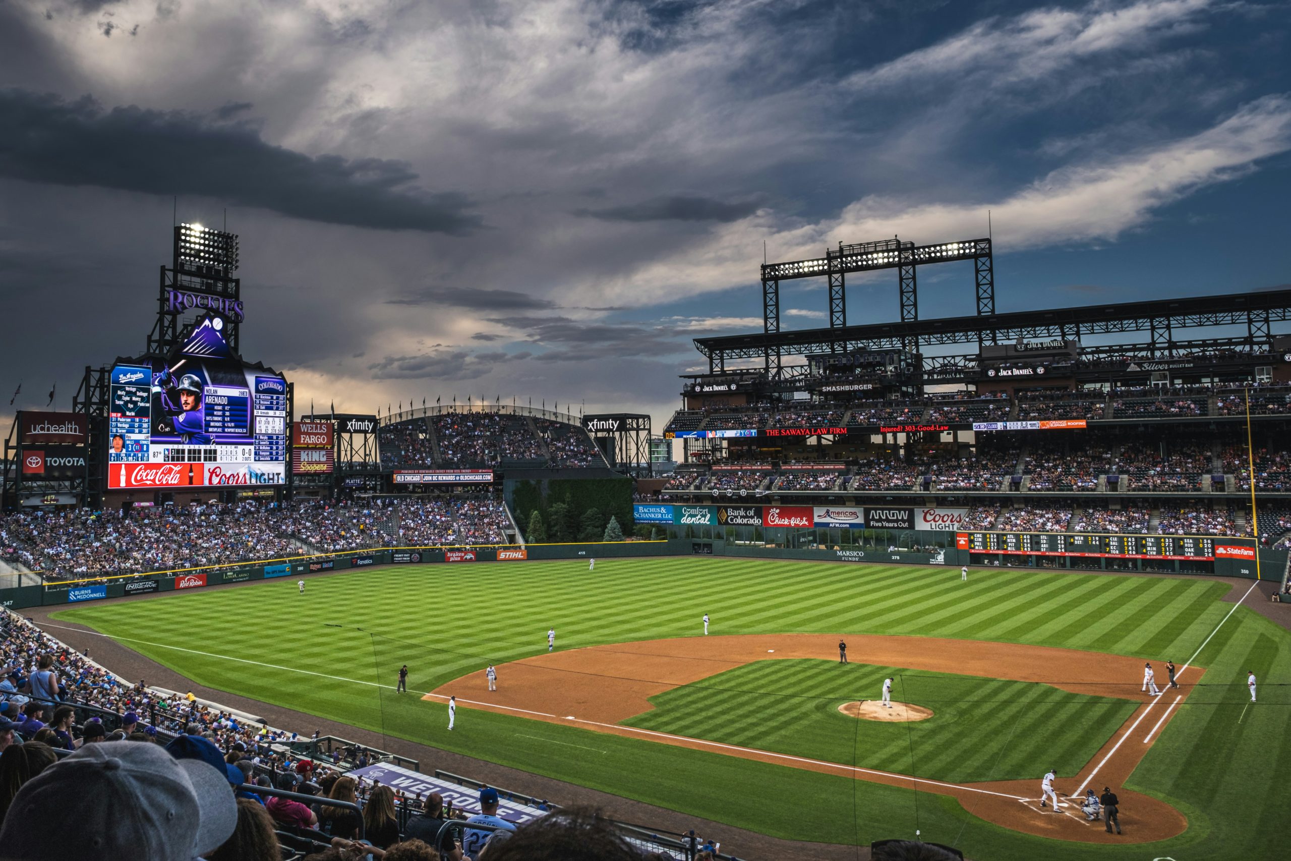 Coors Field Night Game Denver