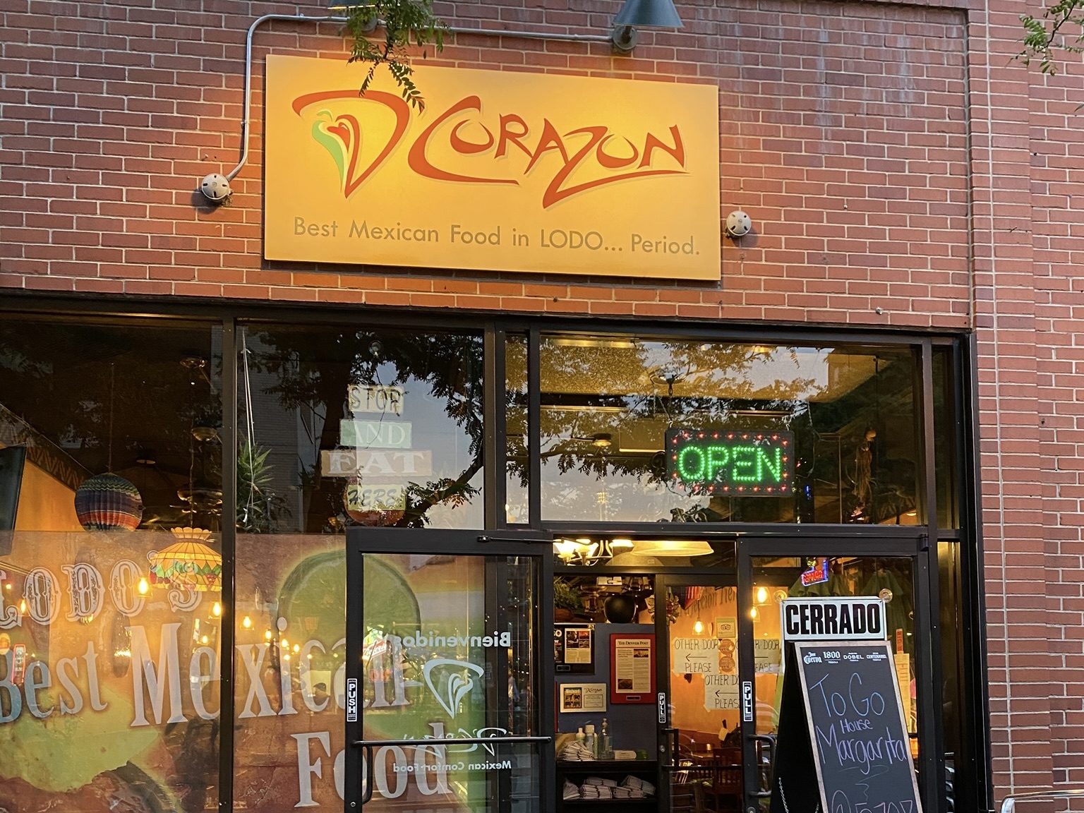 The exterior of D'Corazon Mexican Restaurant