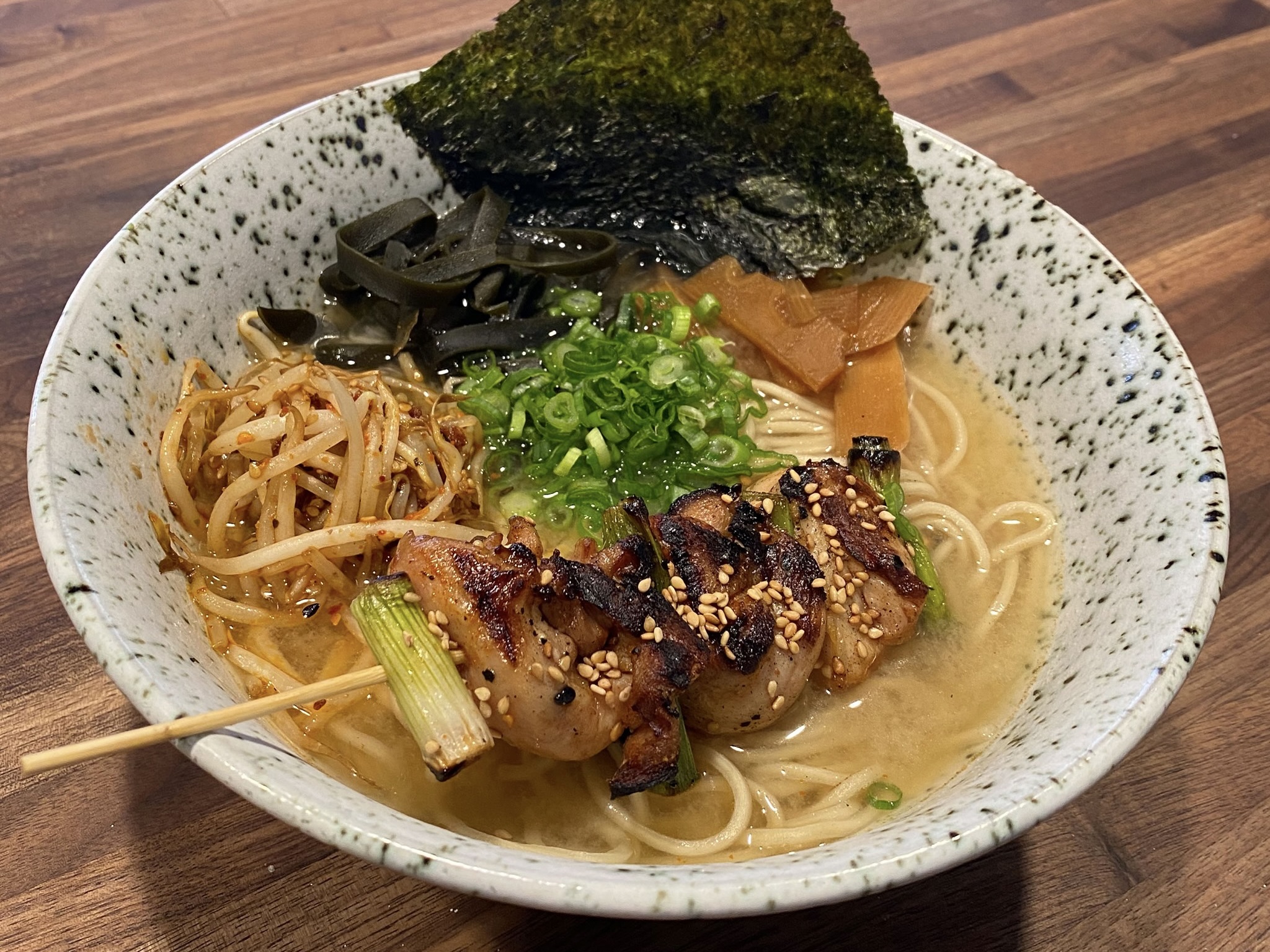 A ramen bowl from Dragonfly Noodle