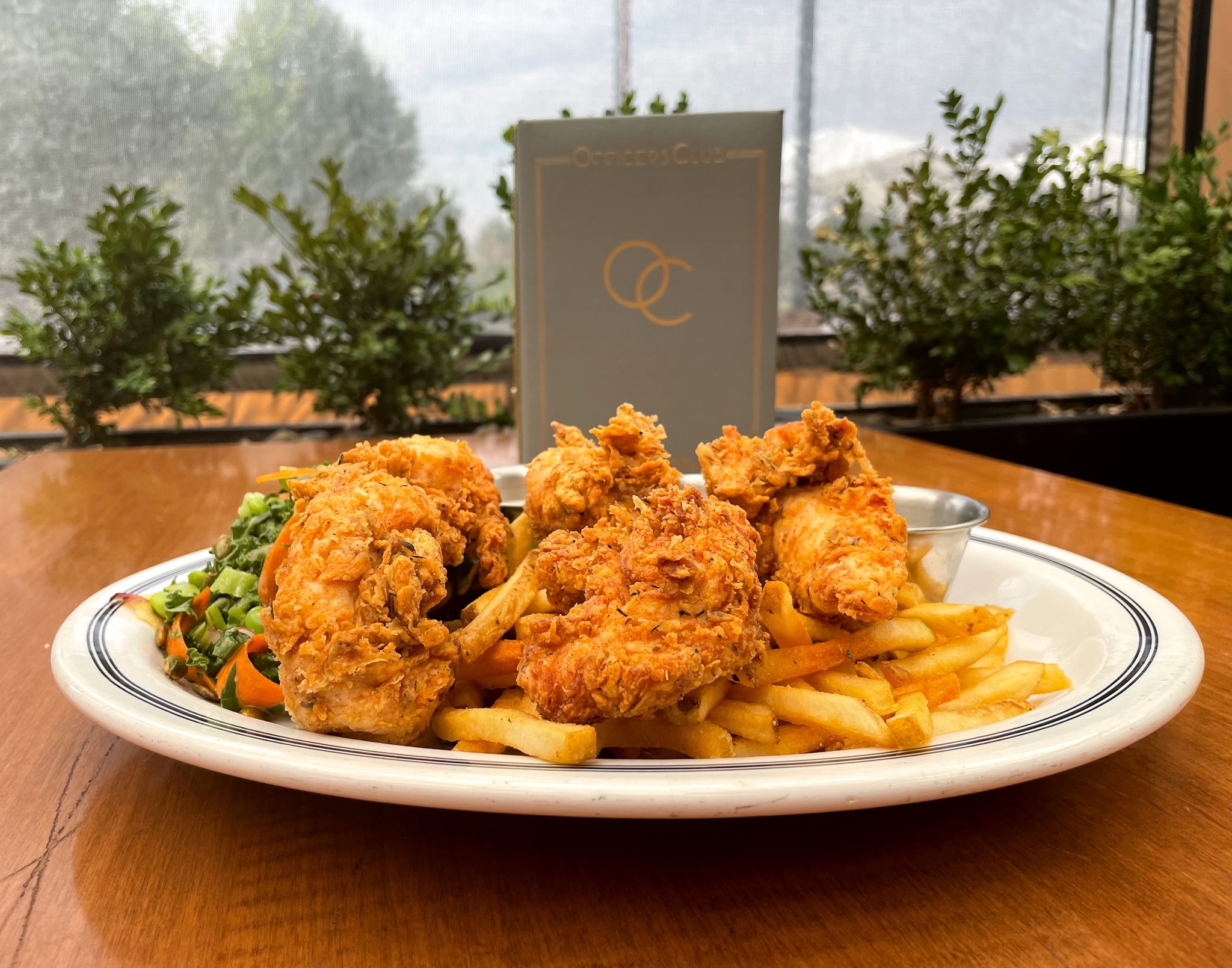 Chicken tenders from Officers Club, which offers one of Denver's best happy hours