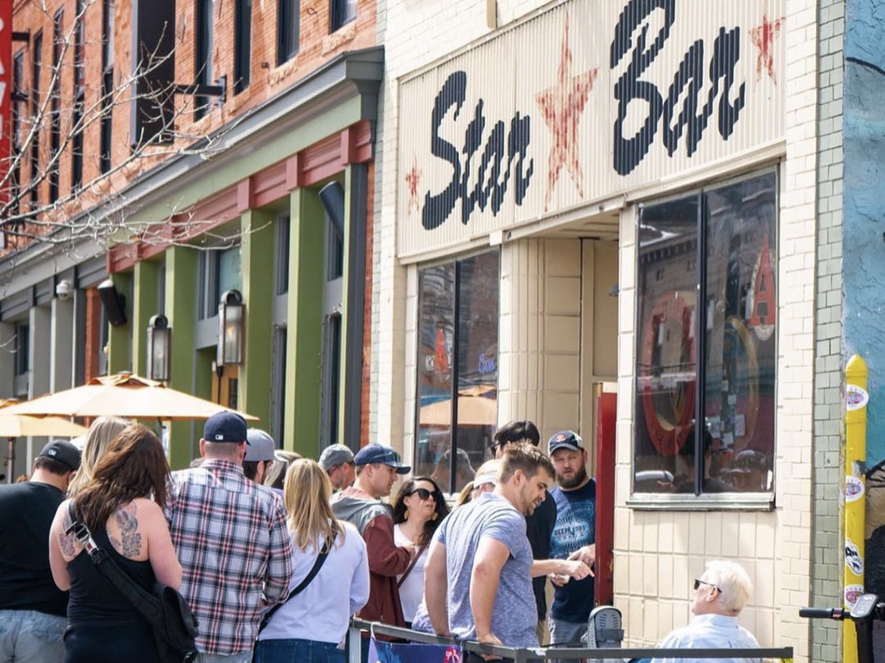 The exterior of Star Bar in Denver's Ballpark district 