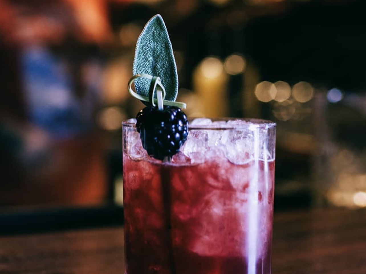 A berry-hued cocktail at Williams & Graham, one of several Denver speakeasies