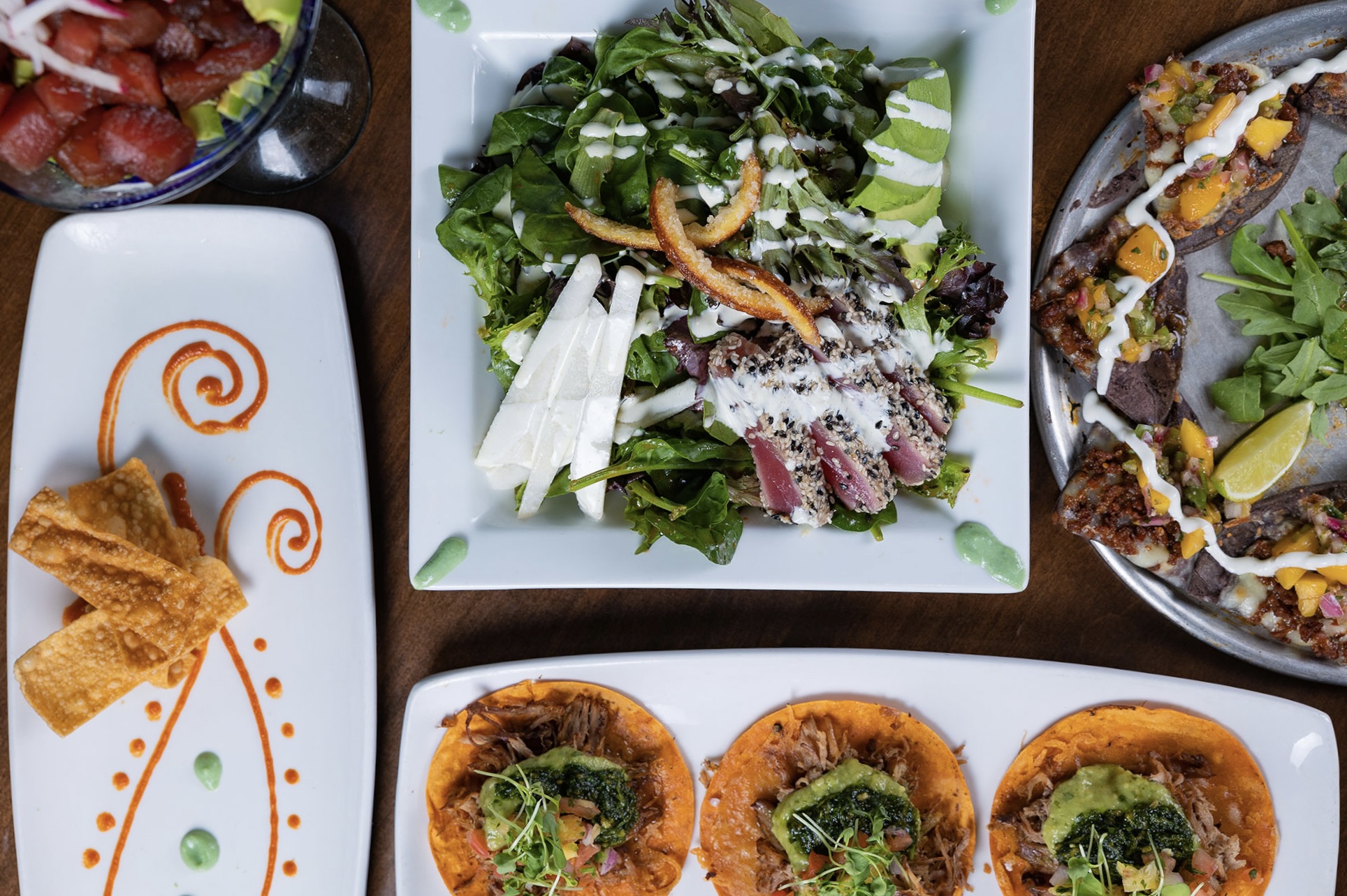 Tacos, an ahi tuna salad and more dishes from Blue Agave Grill