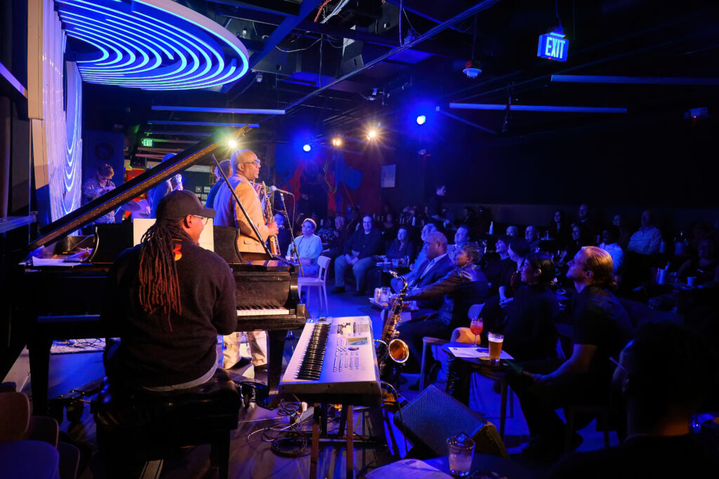 A jazz band performing at Dazzle