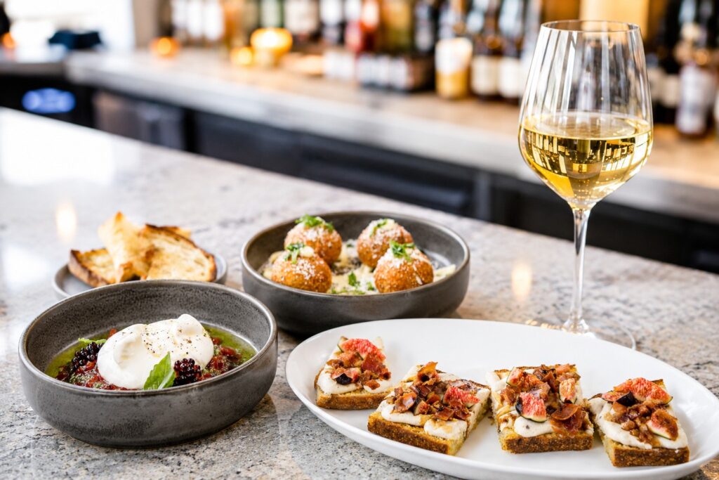 Arancini, burrata and other menu items from Panzano
