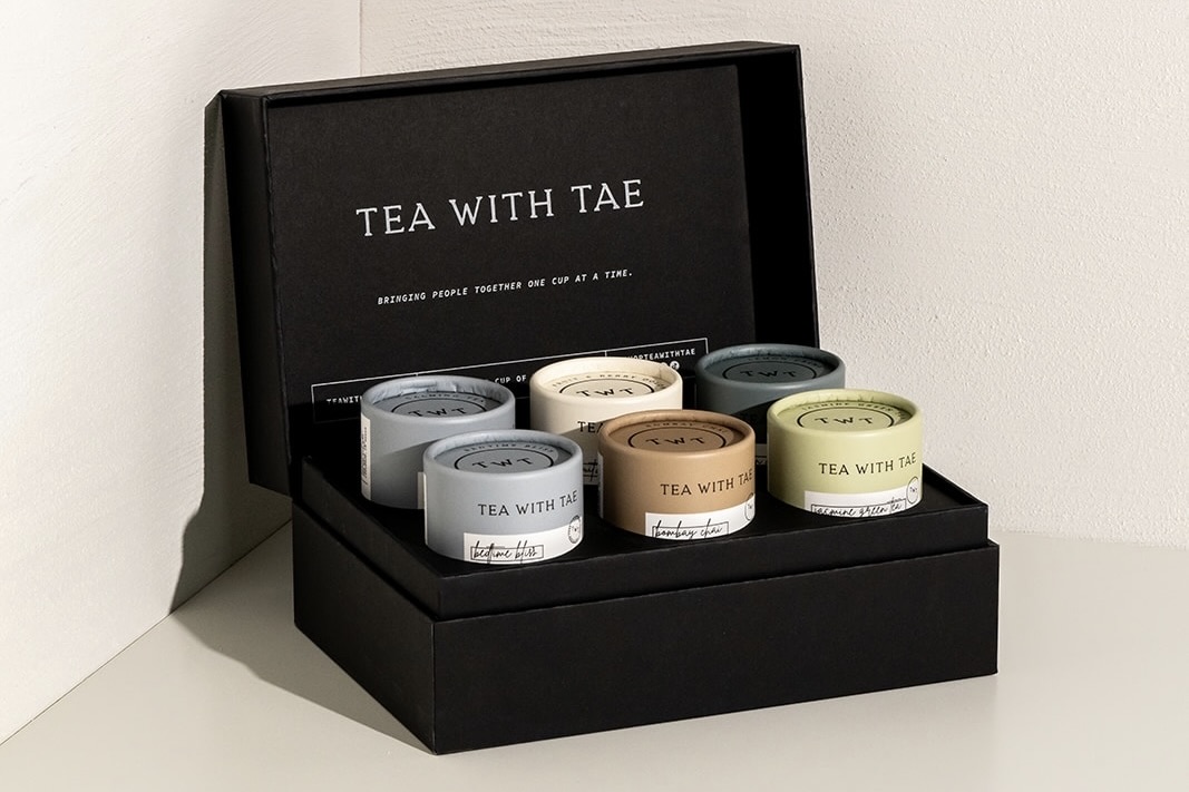 A "bento box" from Tea with Tae, featuring six tea-filled tubes